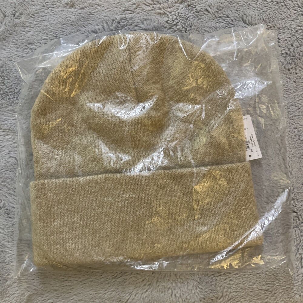 Old Navy Hat Beanie One Size Beige Knit Winter Warm Casual Stretch